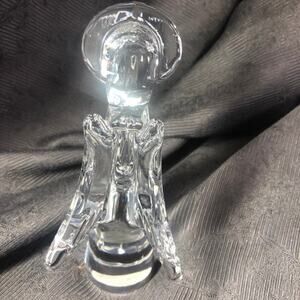 Vintage Crystal Art Glass Angel Japan